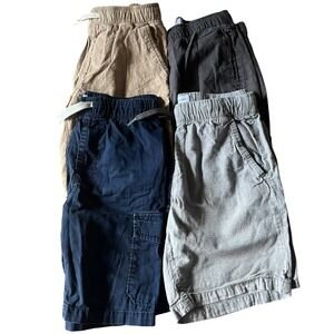 Old Navy Boys L (10-12) Shorts Lot 4 Elastic Waist Casual Everyday Play